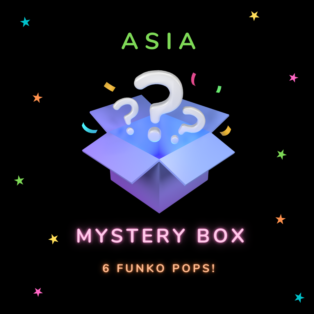 ASIA Mystery Box - 6 Random Funko Pop! Vinyl Figures Collectibles | Anime, Marvel, DC, Disney & More | Perfect for Collectors, Gifts & Pop Culture Fans