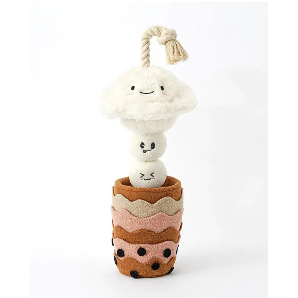 Boba Time Dog Snuffle Toy - Interactive Treat Puzzle for Small & Large Dogs - Fun Mental Stimulation & Slow Feeding Game - Perfect for Boredom Relief & Training