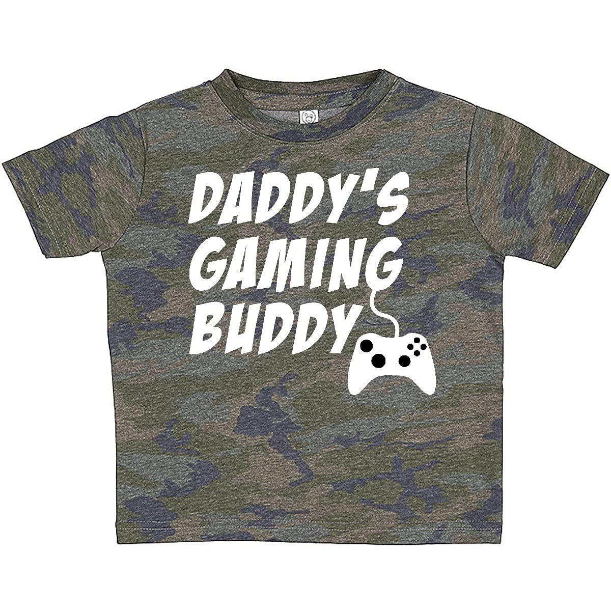 Inktastic Daddy's Gaming Buddy with Controller Baby T-Shirt | Cute Gamer Dad & Kid Matching Outfit | Perfect for Father's Day, Birthday & Family Game Nights