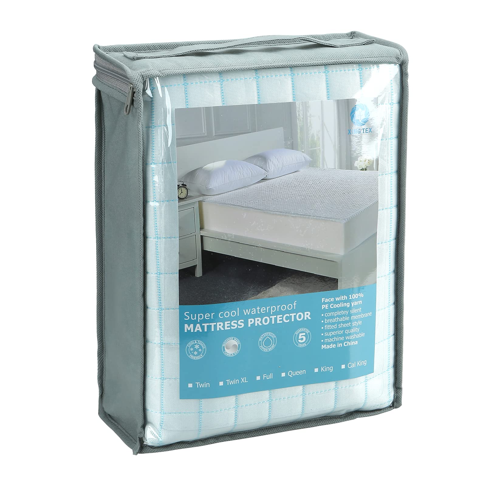 Xing Tex Cooling Mattress Protector Pad - Cal King Size (72