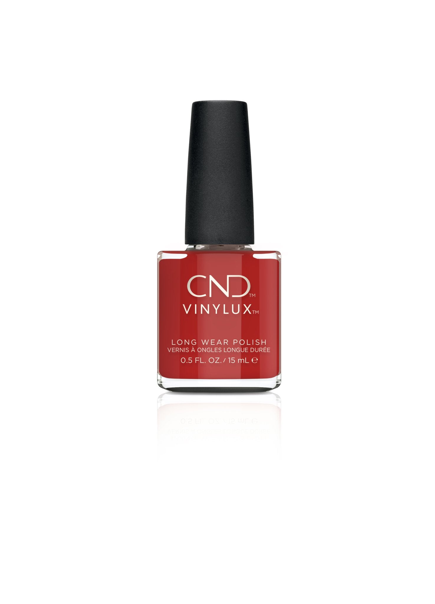 CND Vinylux Long Wear Nail Polish - Devil Red (0.5 fl oz) | 7+ Days Shine | Salon Quality Manicure at Home | Perfect for Parties, Weddings & Special Occasions