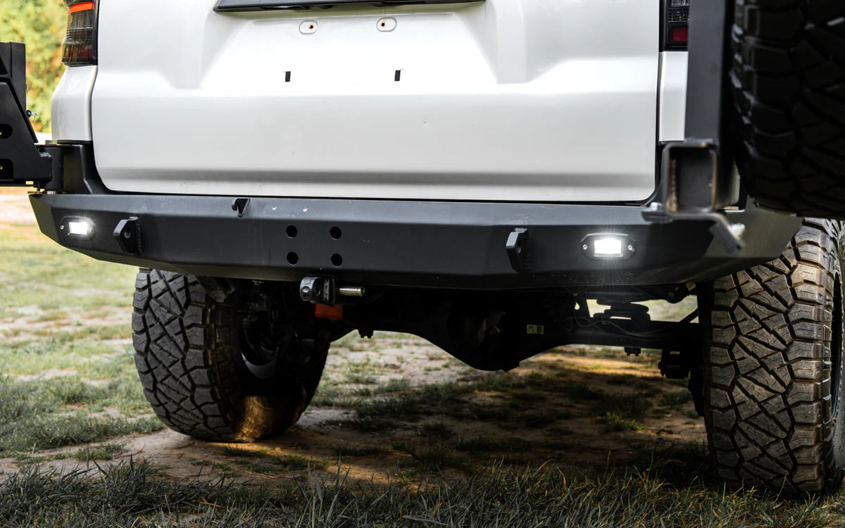 2010-2024 Toyota 4Runner Backwoods Adventure Mods Hi-Lite High Clearance Dual Swing Out Rear Bumper - Off-Road Bumper for Overlanding, Rock Crawling & Trail Adventures