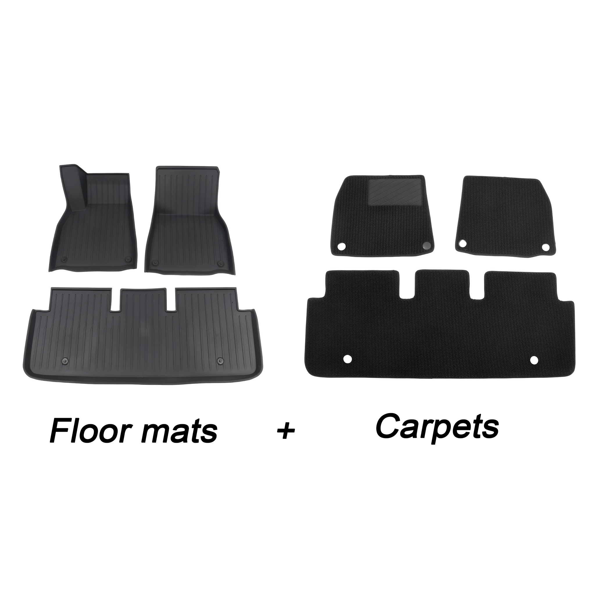 Premium All Weather Floor Mats for Tesla Model S 2021+ – Heavy Duty TPE Protection & Custom Fit – Perfect for Road Trips, Daily Commutes & Winter Weather Protection