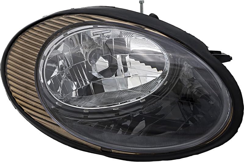 1998-2000 Ford Taurus Right Passenger Side Headlight Assembly Replacement - Durable Headlamp for Night Driving & Foggy Conditions