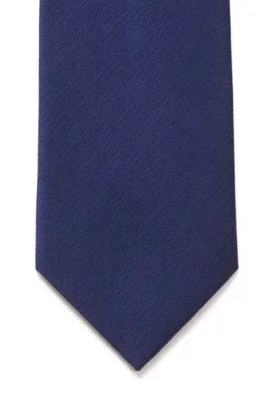 LA Smith Plain Silk Twill Tie for Men - Classic Business Necktie for Office, Wedding & Formal Occasions
