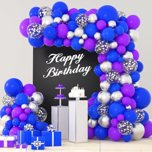 Blue Purple Silver