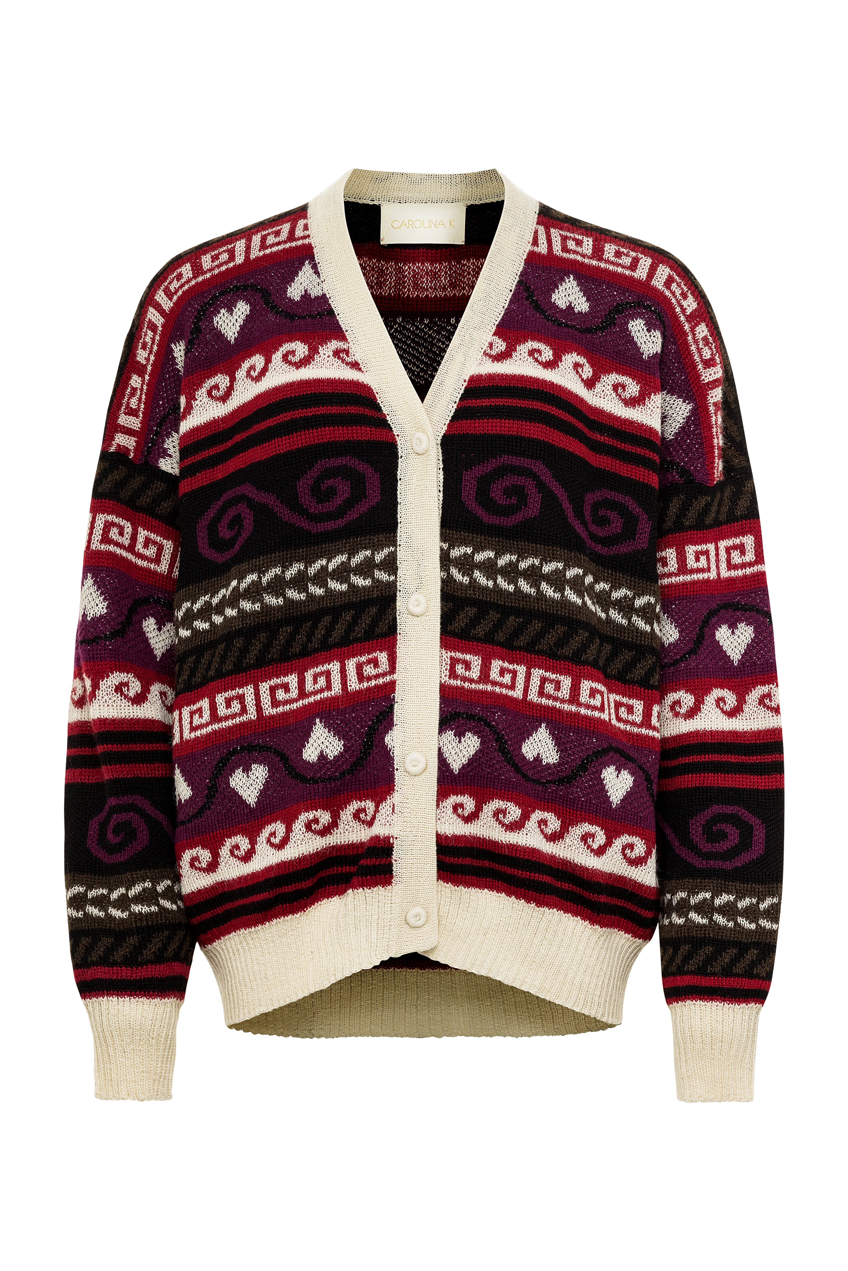Stylish Paisley Cardigan for Women - Cozy Knit Sweater - Perfect for Fall & Winter Layering - Final Sale