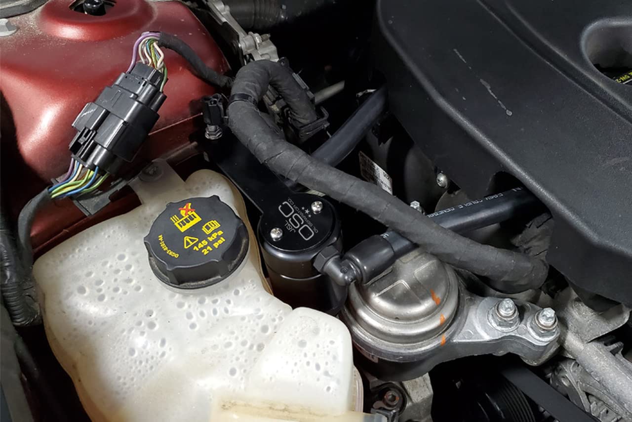 J&L Oil Separator 3.0 - Compatible with 2013-2019 Ford Fusion 1.5L (Passenger Side, Black) | Engine Protection & Performance Upgrade for Daily Driving & Long Commutes