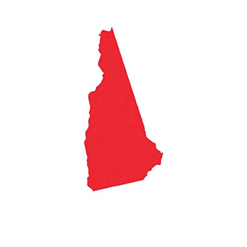 EW Designs New Hampshire Shaped Vinyl Decal - NH State Bumper Sticker for Cars & Trucks (5 Inch) - Perfect for Laptops, Water Bottles & Outdoor Gear