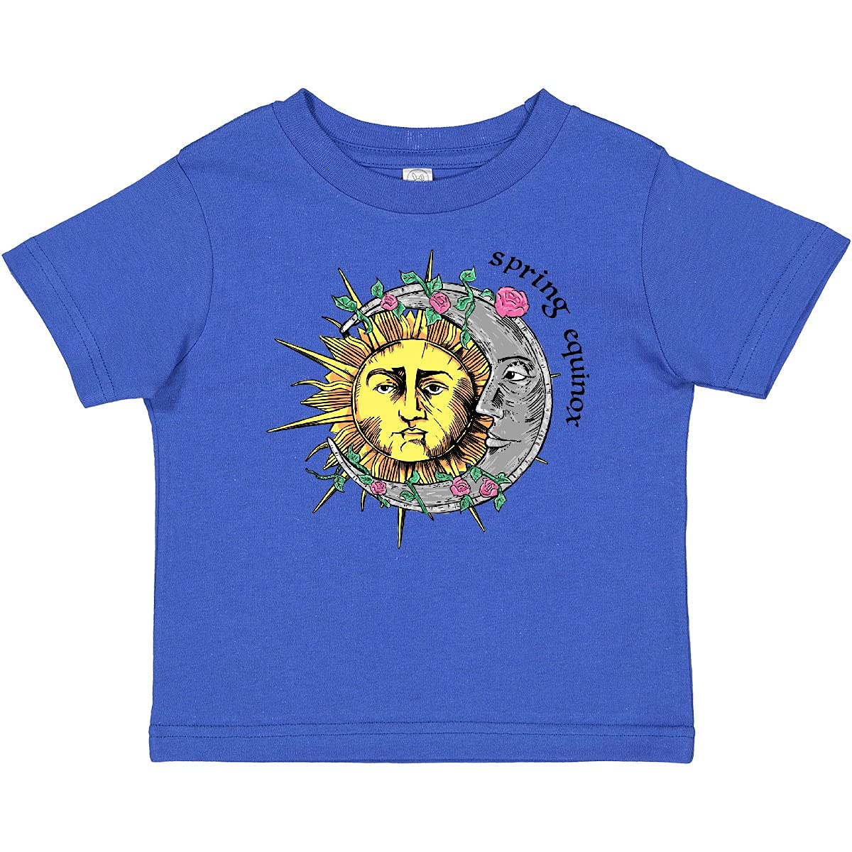 Inktastic 1st Day of Spring Sun and Moon Equinox Baby T-Shirt - Cute Spring Outfit for Babies & Toddlers - Perfect for Easter, Spring Photos & Seasonal Celebrations