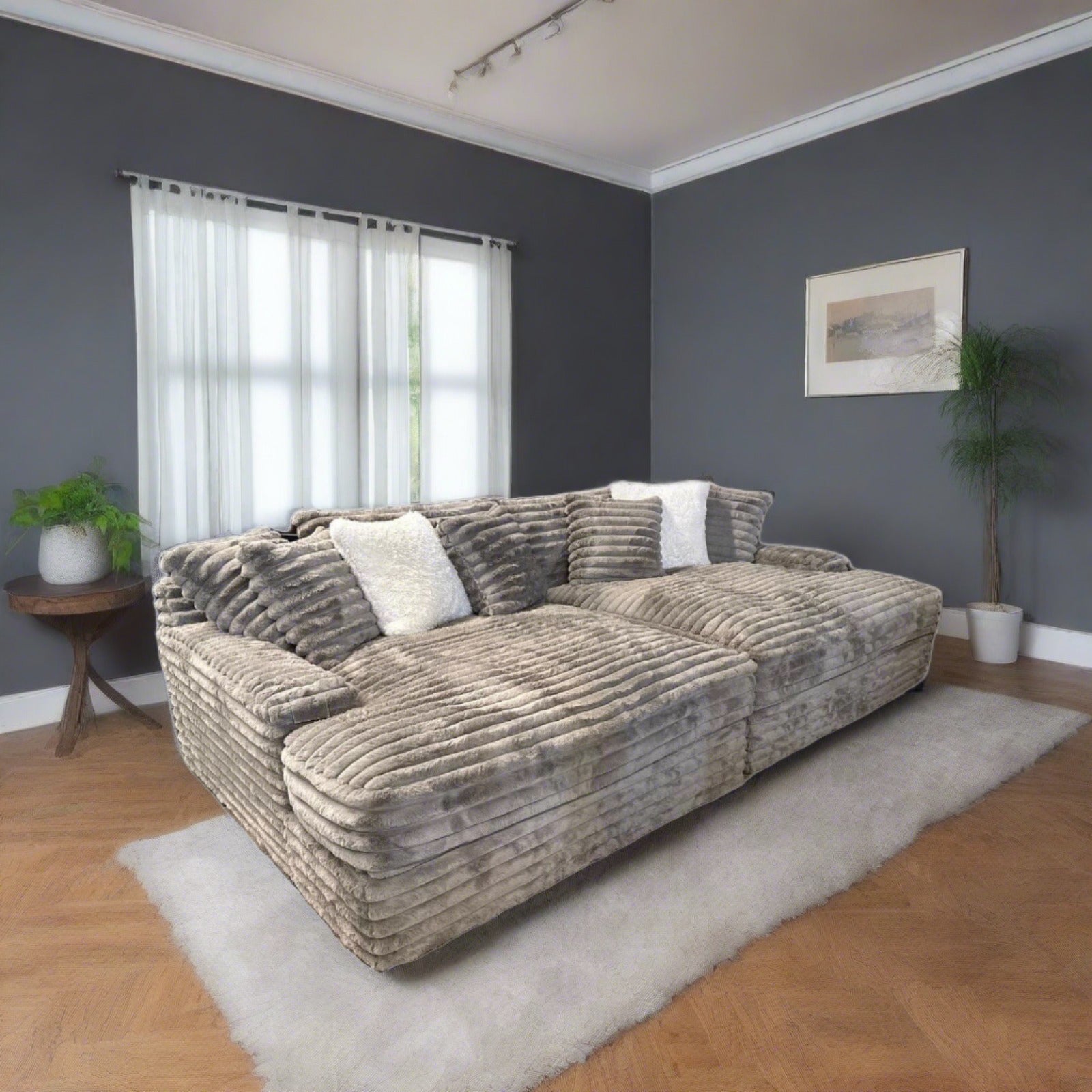 John Michael Designs Mondo Double Chaise Sofa - 120