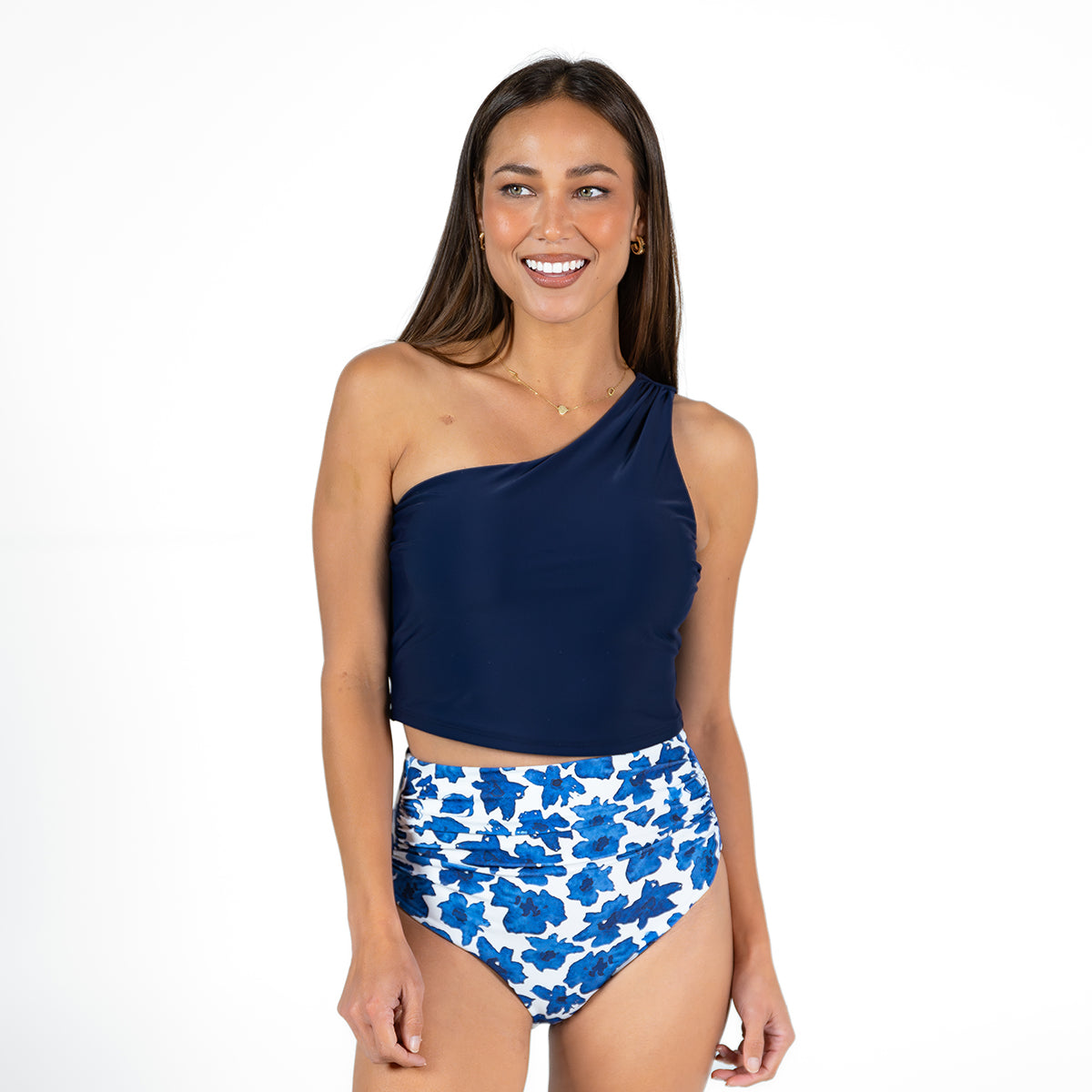 Women's Single Shoulder Tankini Top - Sexy Swimwear for Beach & Pool - Perfect for Summer Vacations & Water Sports