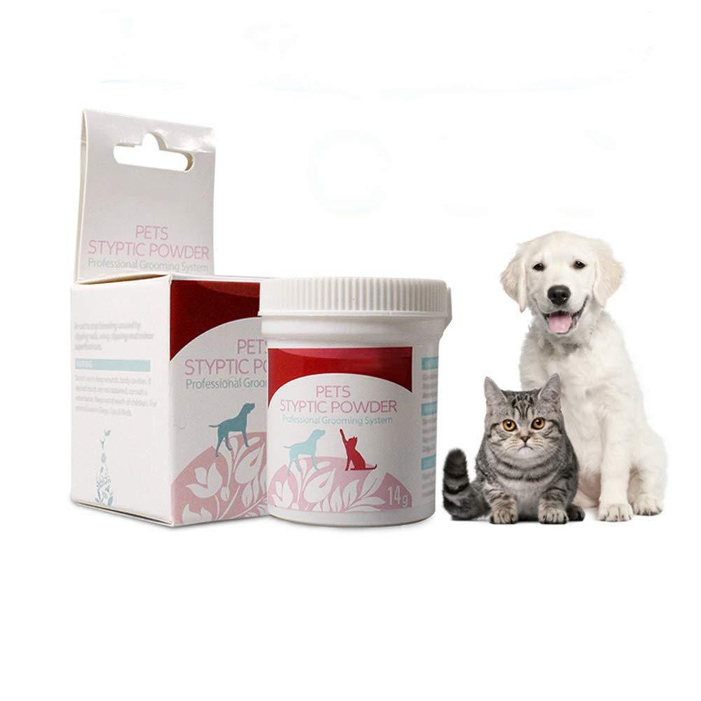 BREEZEY 14g Styptic Powder for Dogs & Cats | Safe Pet Wound Care & Blood Stopper | First Aid for Nail Trimming, Grooming & Minor Cuts | Professional & Home Use Pet Supplies