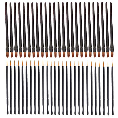 MISAZ Disposable Makeup Brush Set - 50 Eyeliner Brushes & 50 Lip Brushes | Professional Cosmetic Applicators for Salon, Travel & Hygienic Makeup Application