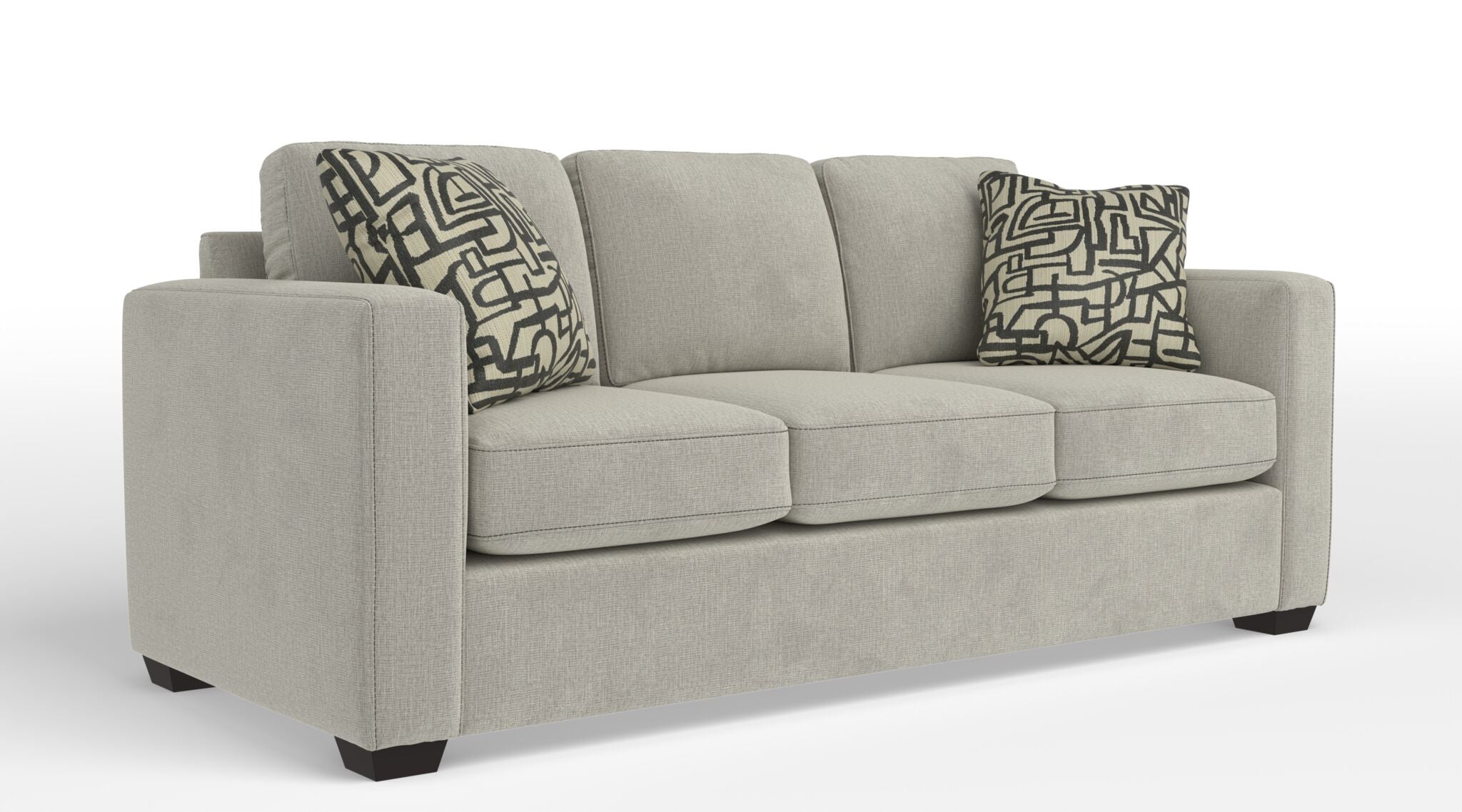 Caleb Sofa in Stucco Beige - Modern Comfortable Living Room Furniture for Home & Office