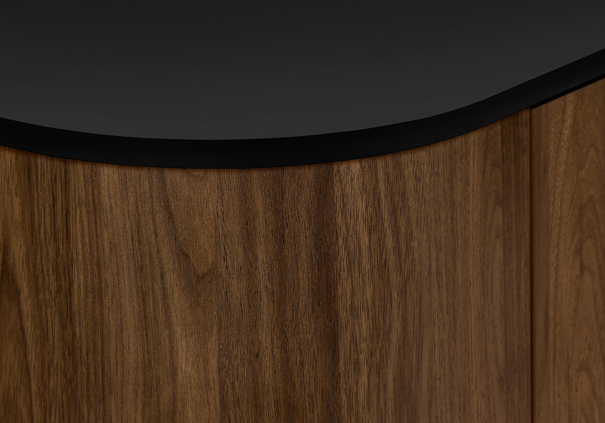 EleganceMax 72 Inch TV Stand - Mid Century Modern Entertainment Center with Walnut & Black Laminate - Perfect for Living Room, Home Theater & Media Storage