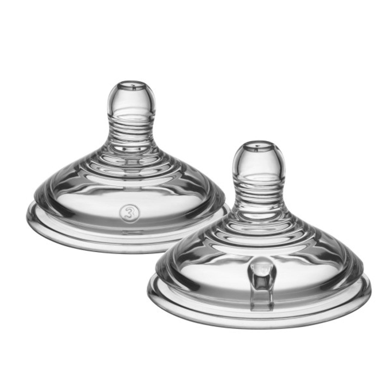Closer To Nature Fast Flow Baby Bottle Teats for 6+ Months - Pack of 2 - Ideal for Breastfed Babies & Faster Feeding