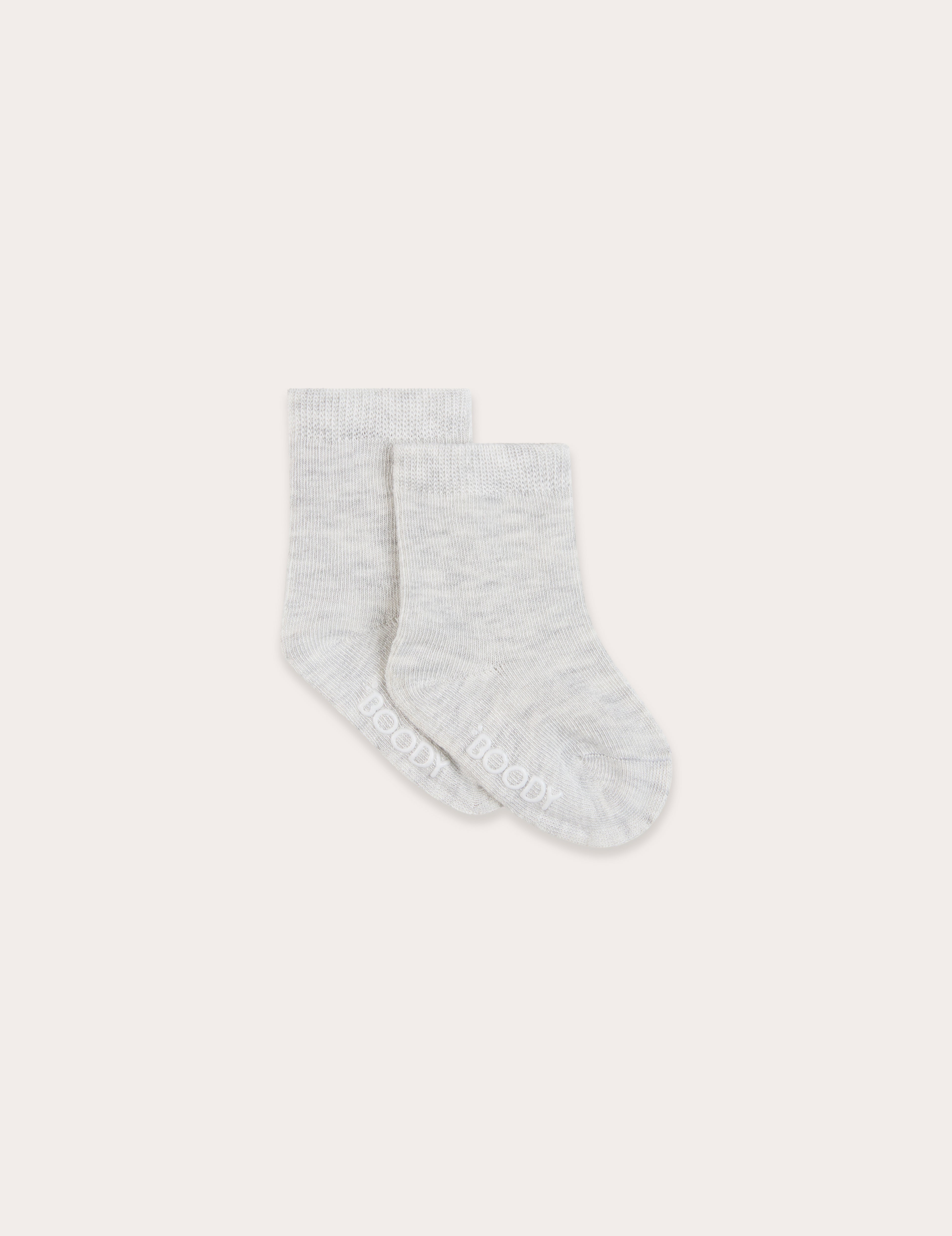 **Soft Baby Socks 3-Pack - Heather Grey, Natural White & Striped - Cozy & Breathable for Newborns, Infants & Toddlers - Perfect for Everyday Wear, Playtime & Nursery**