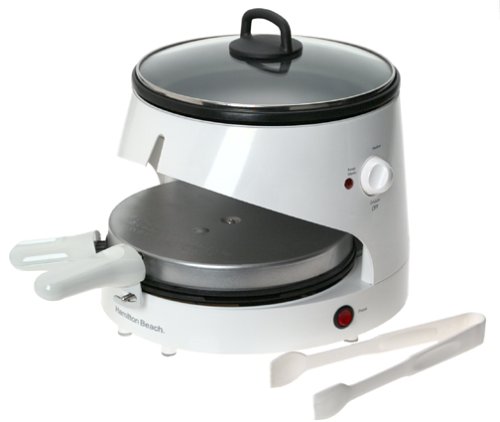 Hamilton Beach 80200 Flat Bread Maker - Electric Sandwich Press & Skillet for Pitas, Wraps, Quesadillas - Perfect for Home Cooking & Meal Prep