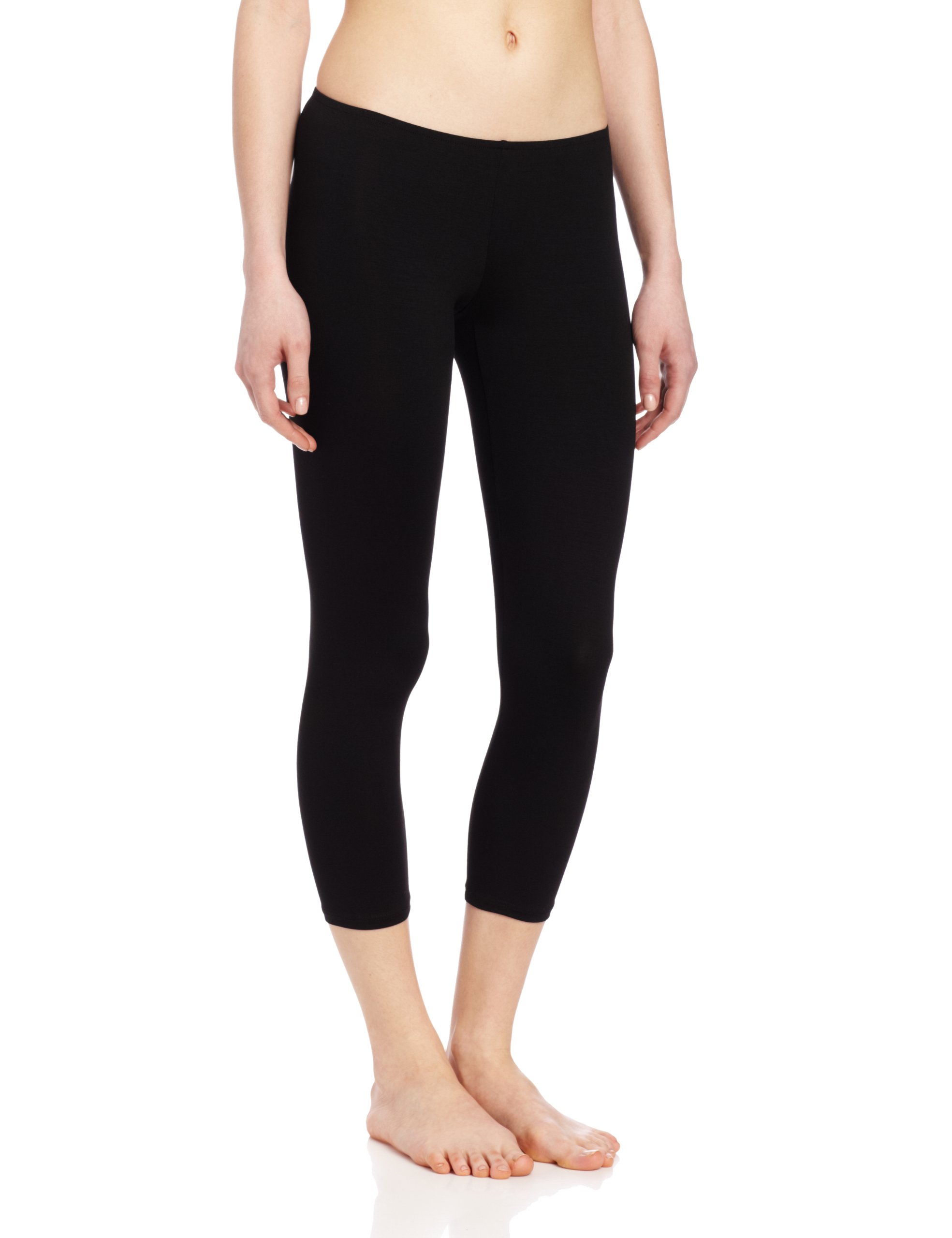 Women's High Waist So Fine Crop Leggings - Soft Stretchy Yoga Workout Pants for Running, Gym & Lounge