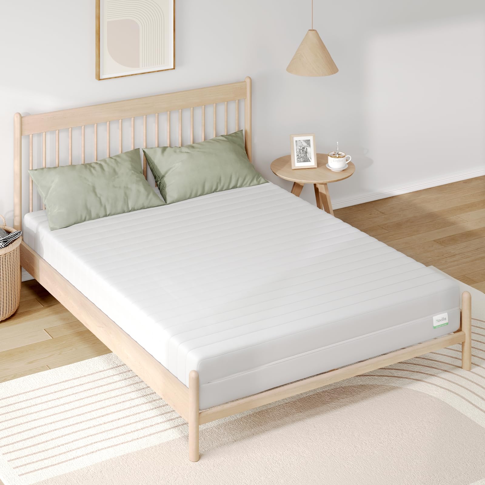 Novilla 6 Inch Twin Mattress for Kids - Double-Sided Memory Foam Mattress in a Box with Breathable Cover for Back & Side Sleepers - Perfect for Kids' Bedrooms, Guest Rooms & Dorm Rooms