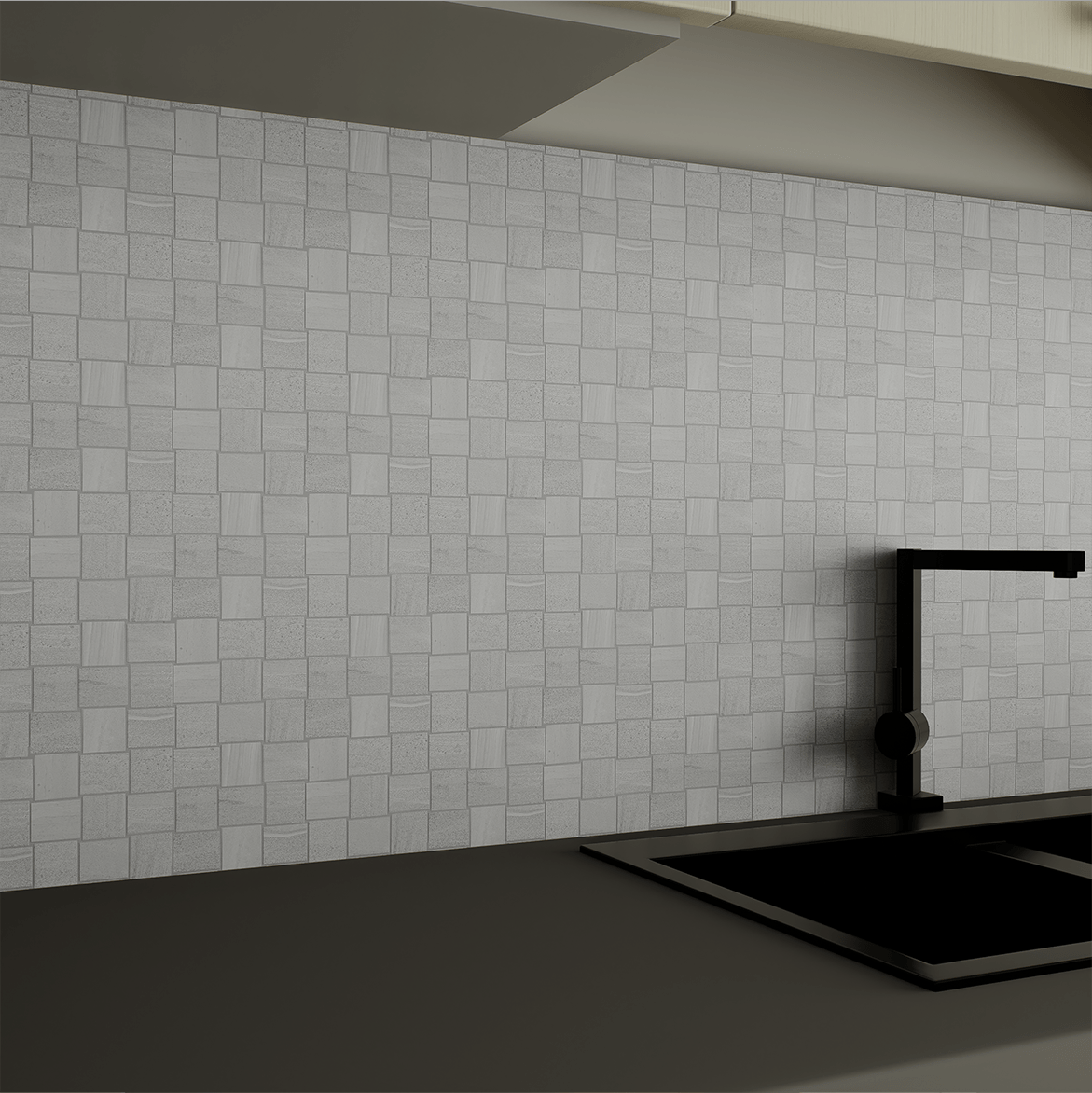 2 x 2 Inch Davenport Ice Basketweave Matte Glazed Porcelain Mosaic Tile - Perfect for Kitchen Backsplash, Bathroom Walls & Flooring