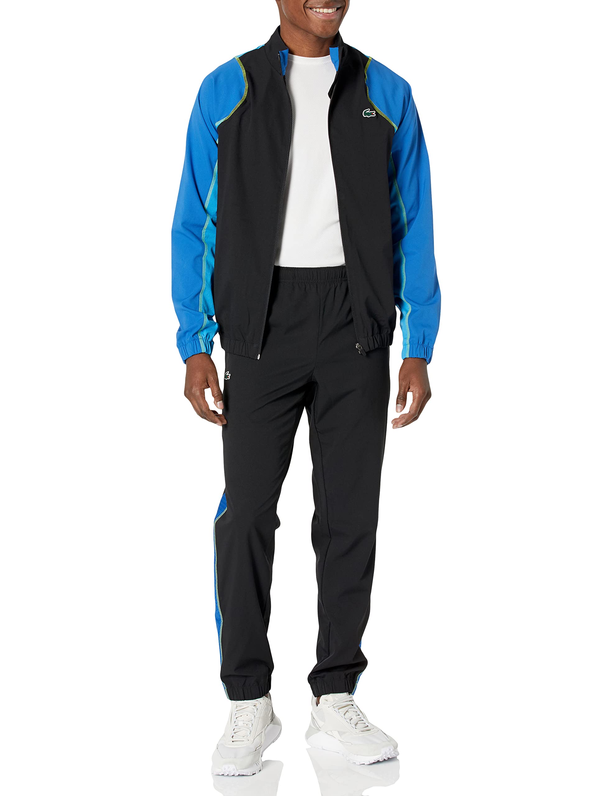 Lacoste Men's Tracksuit Set - Comfortable Cotton Jogger & Hoodie Outfit for Casual Wear, Gym & Lounge | Slim Fit Athletic Tracksuit for Men