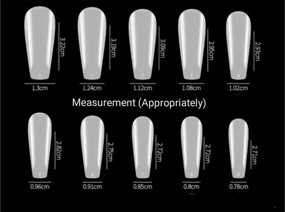 HUDANAILS 200Pcs Acrylic White Fake Nails Set with Reusable Glue - Long Lasting Artificial Nails for Salon Quality Manicure at Home, Perfect for Parties, Weddings & Special Occasions