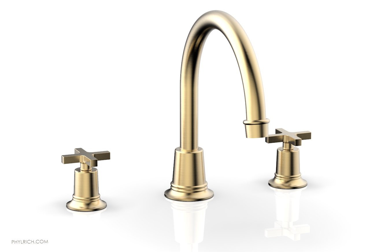 HEX MODERN Deck Tub Set with Cross Handles - 42