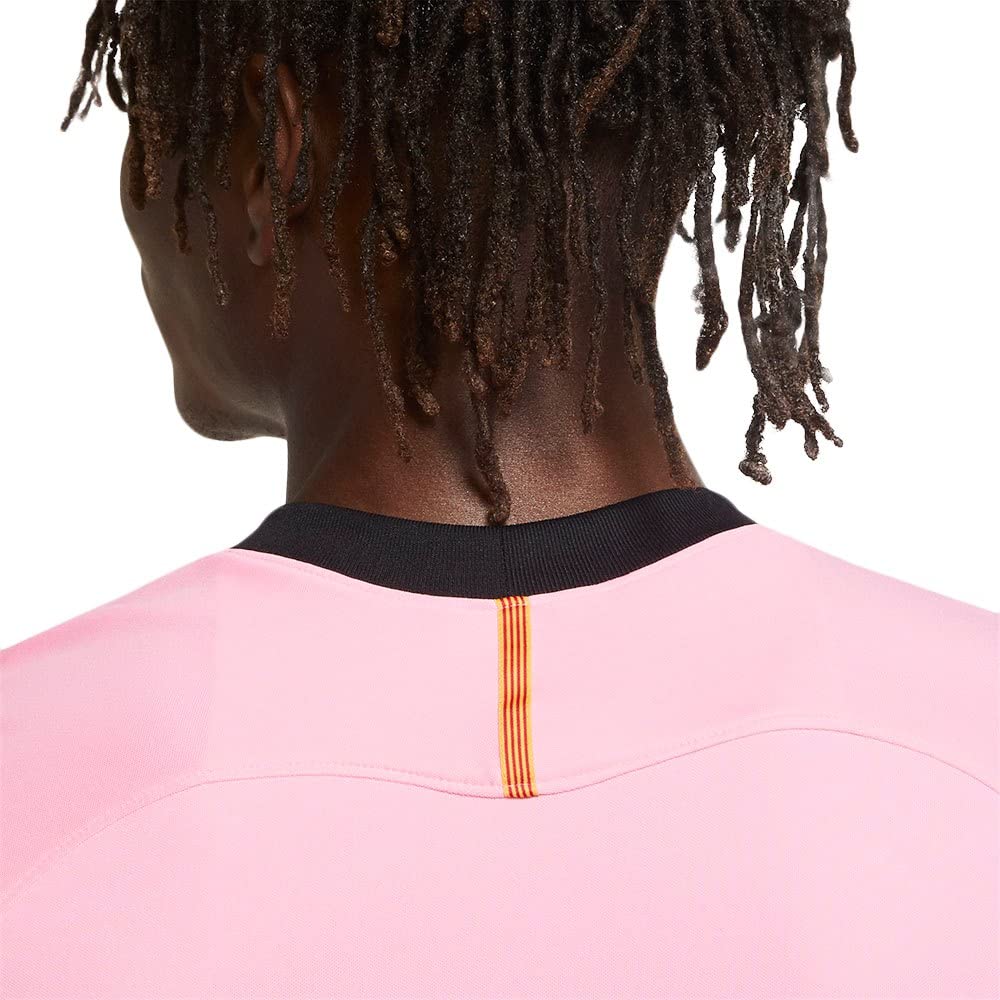 Nike FC Barcelona 2020/21 Third Men's Soccer Jersey - XL Size, Pink Football Shirt for Match, Training & Fan Support