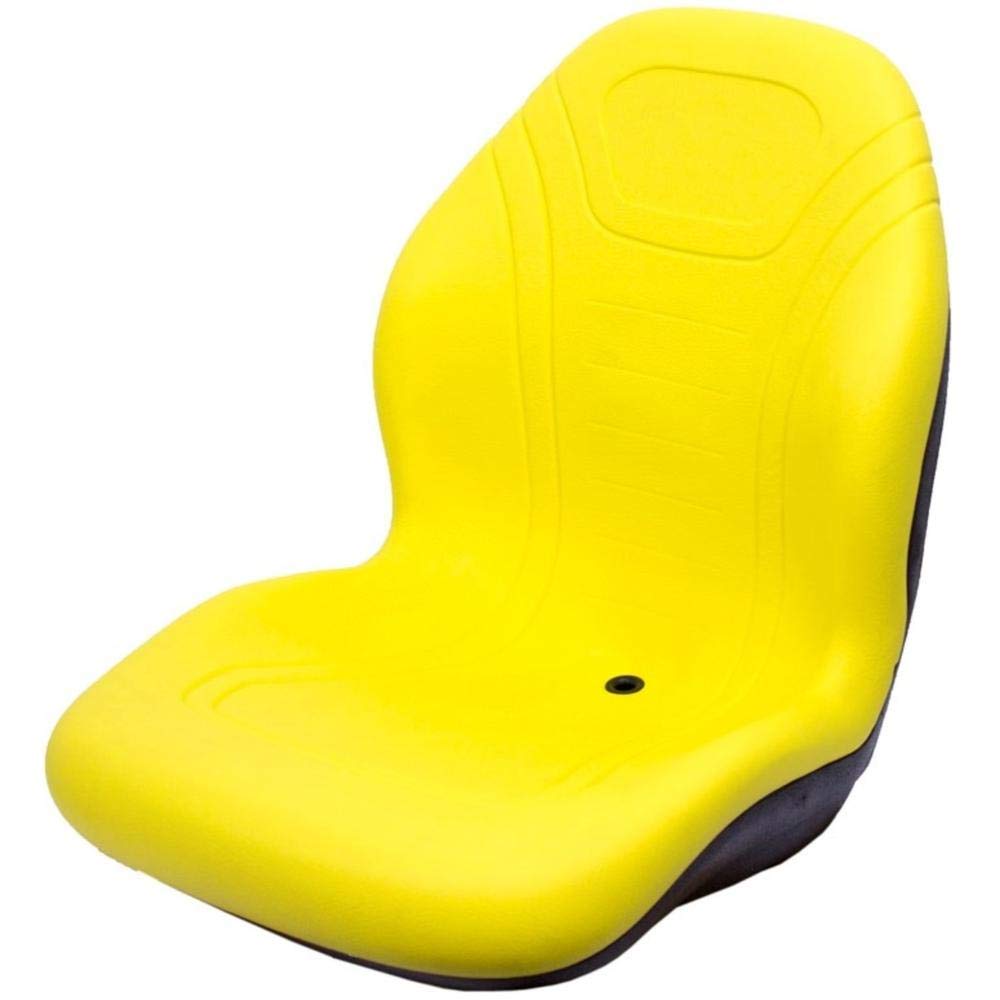 AM107802 Yellow High Back Seat Replacement for John Deere F910 F911 F925 F930 Tractors - Durable Aftermarket Tractor Seat for Comfortable Mowing & Landscaping