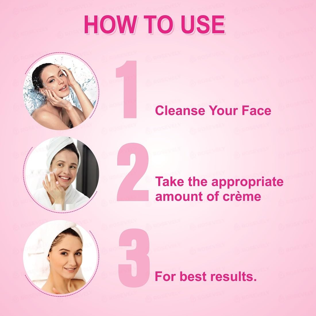 Rosevely Anti-Aging & Whitening Day Cream 50g - Advanced Brightening Face Moisturizer for Youthful Glow | Perfect for Daily Skincare Routine & Nighttime Use