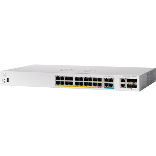 Cisco CBS350 24-Port Multi-Gigabit PoE++ Managed Network Switch with 4x 10G SFP+ Ports | Ideal for Business Networks, VoIP Systems & High-Density Wireless Deployments