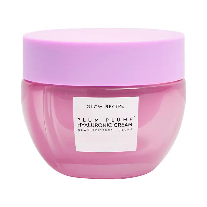 Glow Recipe Plum Plump Hyaluronic Acid Hydrating Cream - Refillable Moisturizer for Dry & Sensitive Skin | Day & Night Skincare Routine