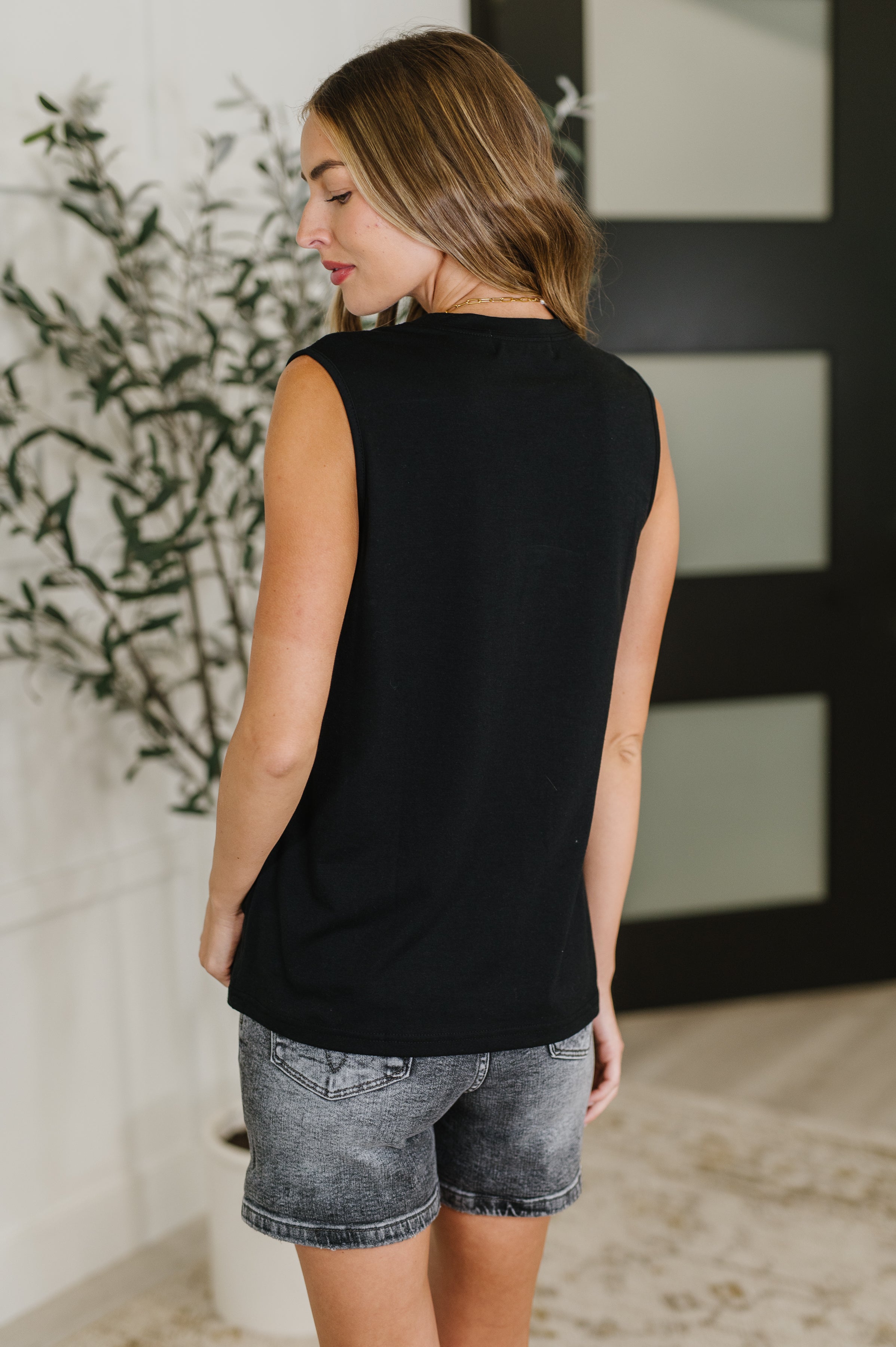 Stylish Black Pleat Detail Sleeveless Top for Women | Trendy Summer Blouse | Perfect for Office Wear, Casual Outings & Date Nights