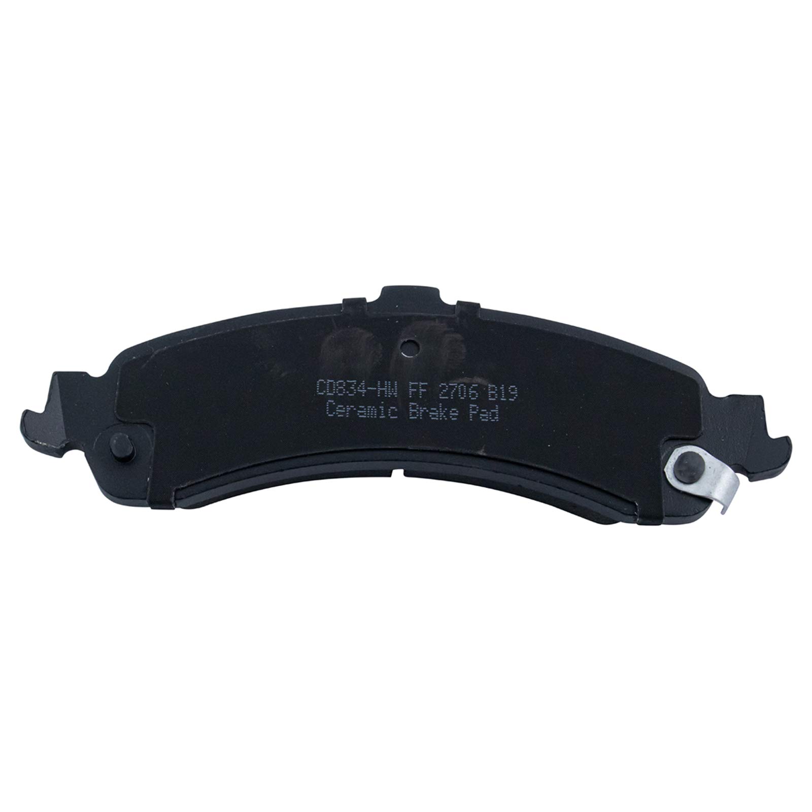 TRQ Ceramic Brake Pad & Rotor Kit for GM Vehicles - Rear Parking Shoe & Backing Plates Included | Durable Braking Performance for Trucks, SUVs & Sedans | Perfect for City Driving & Highway Commuting