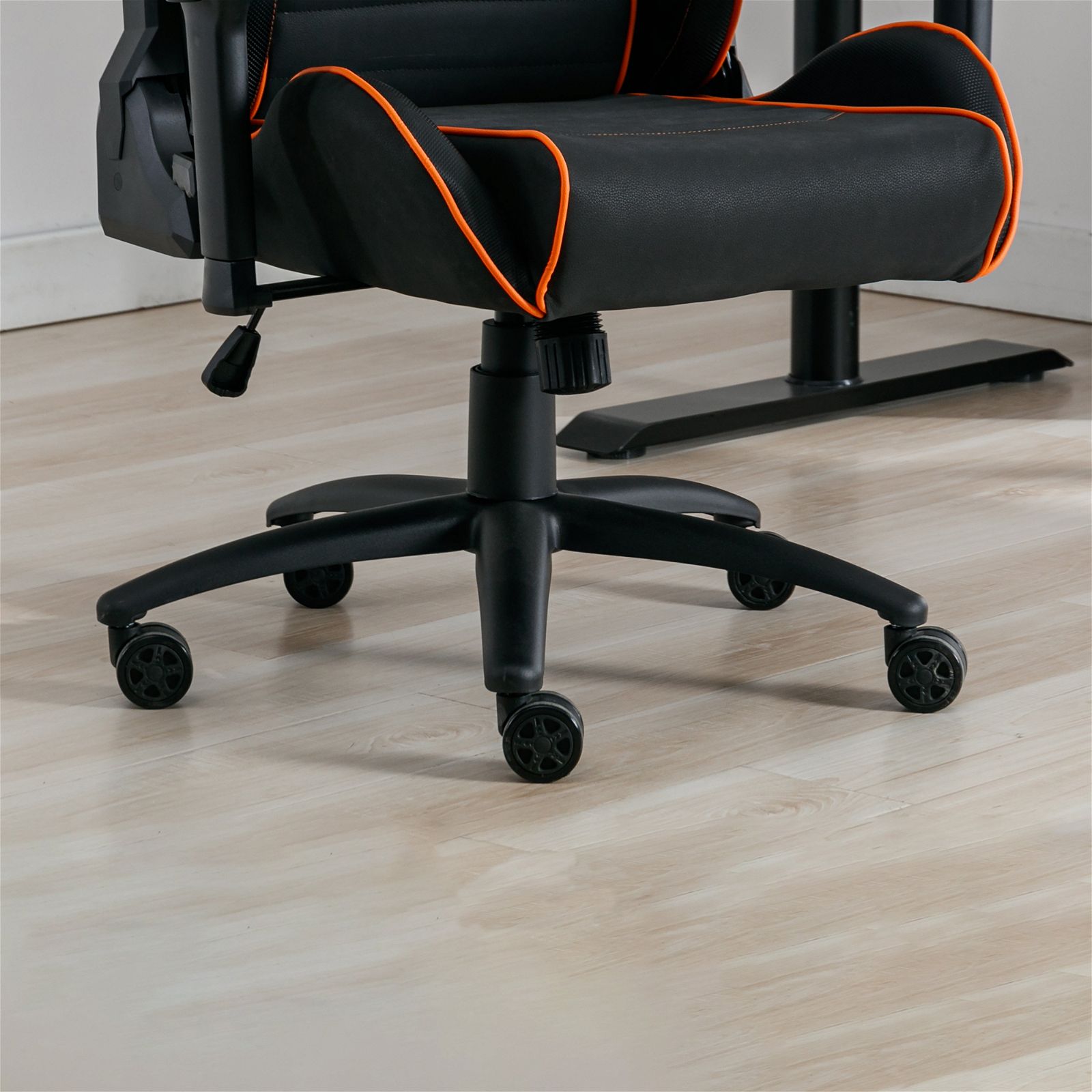 Premium Ergonomic Gaming & Office Chair with Adjustable Armrests - Black & Orange by Tauris - Perfect for Long Work Hours & Intense Gaming Sessions