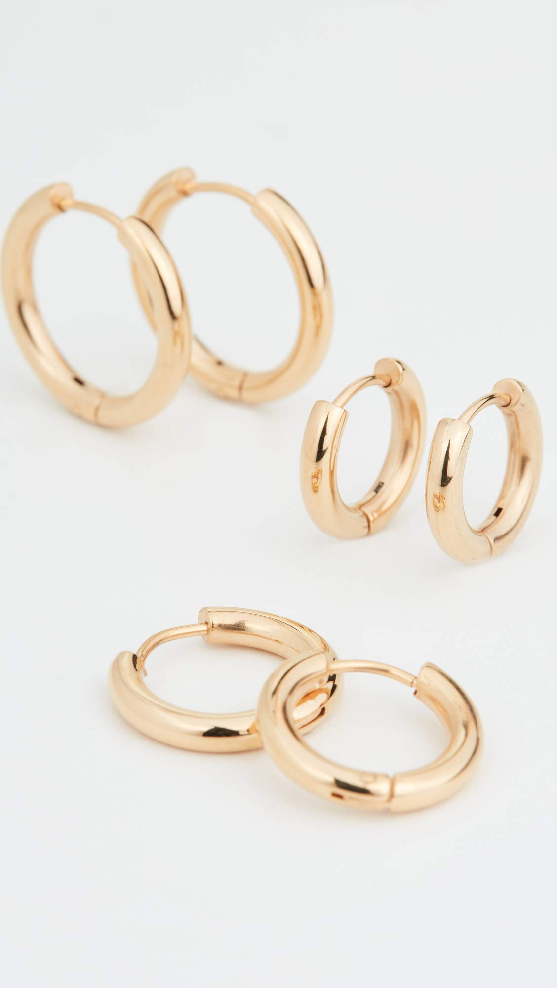 SHASHI Women's Triple Hoop Earrings - Trendy Gold Plated Dangle Hoops for Everyday Wear, Date Night & Special Occasions