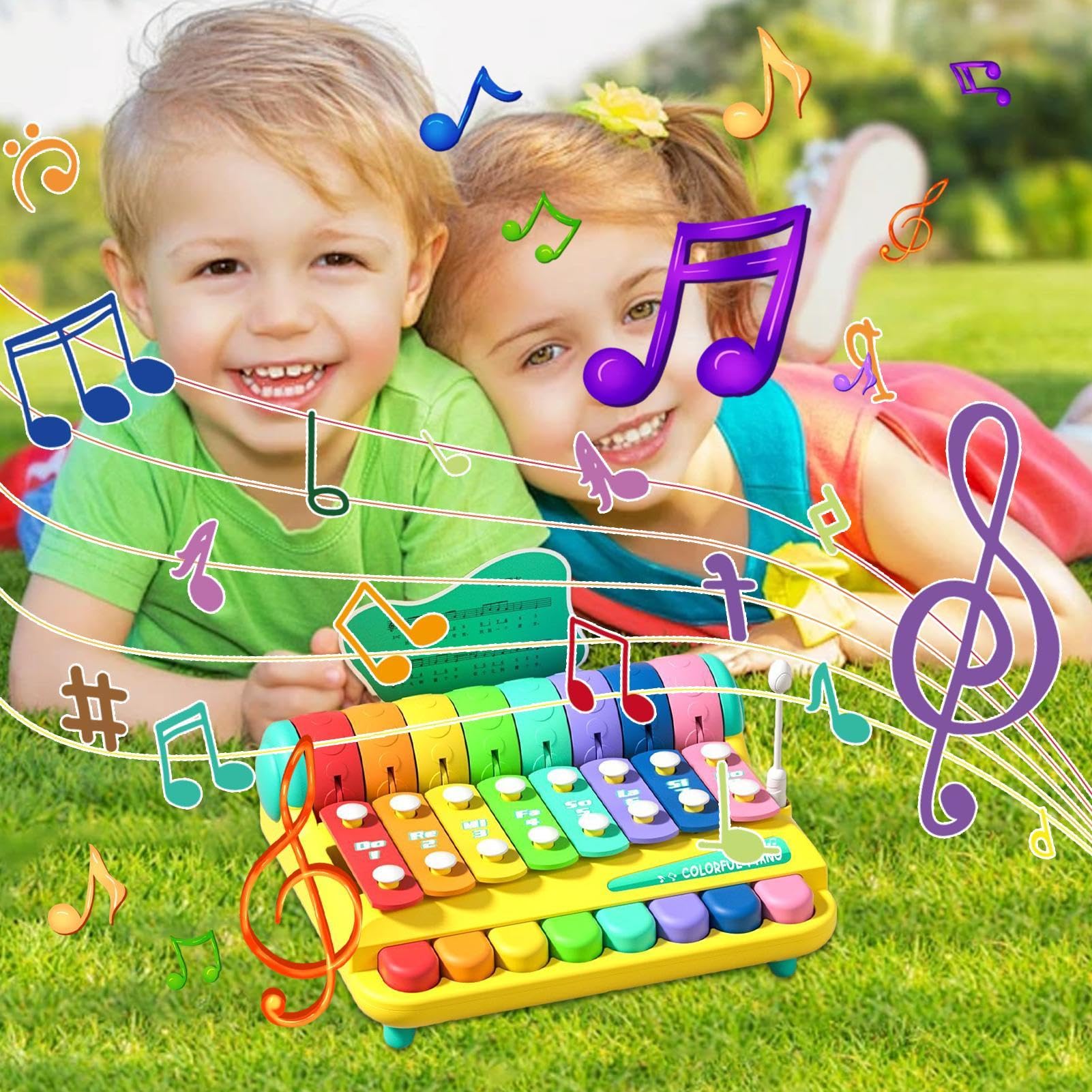 **Best Kids Music Learning Toy - Interactive Educational Piano Keyboard for Toddlers & Children - Portable Musical Toy for Early Learning & Holiday Gifts - Perfect for Home, Classroom & Playtime**