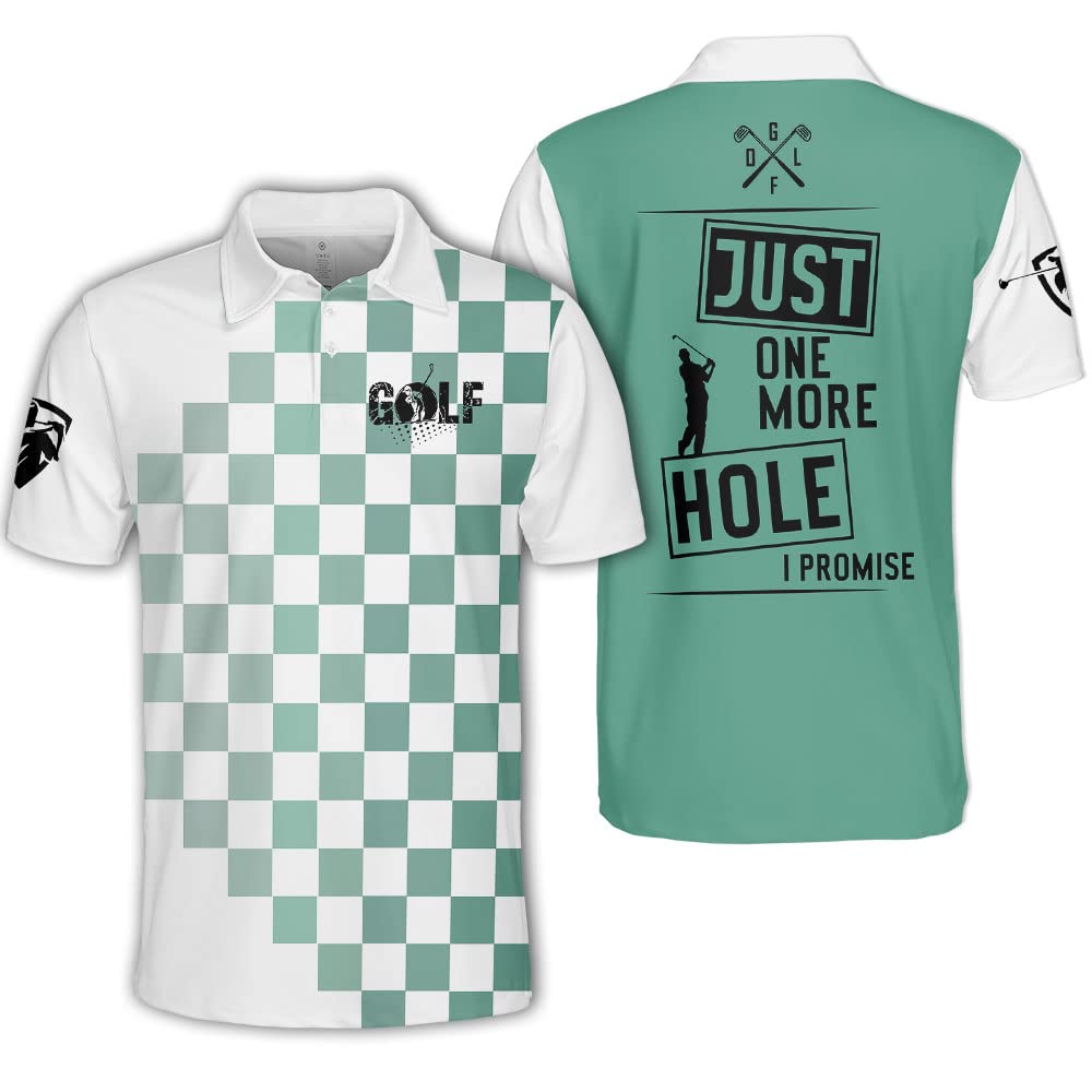 Funny Golf Shirts for Men - Moisture Wicking Dry Fit Polo Shirts - Comfortable & Breathable Golf Apparel - Perfect for Golfing, Casual Wear & Gifts