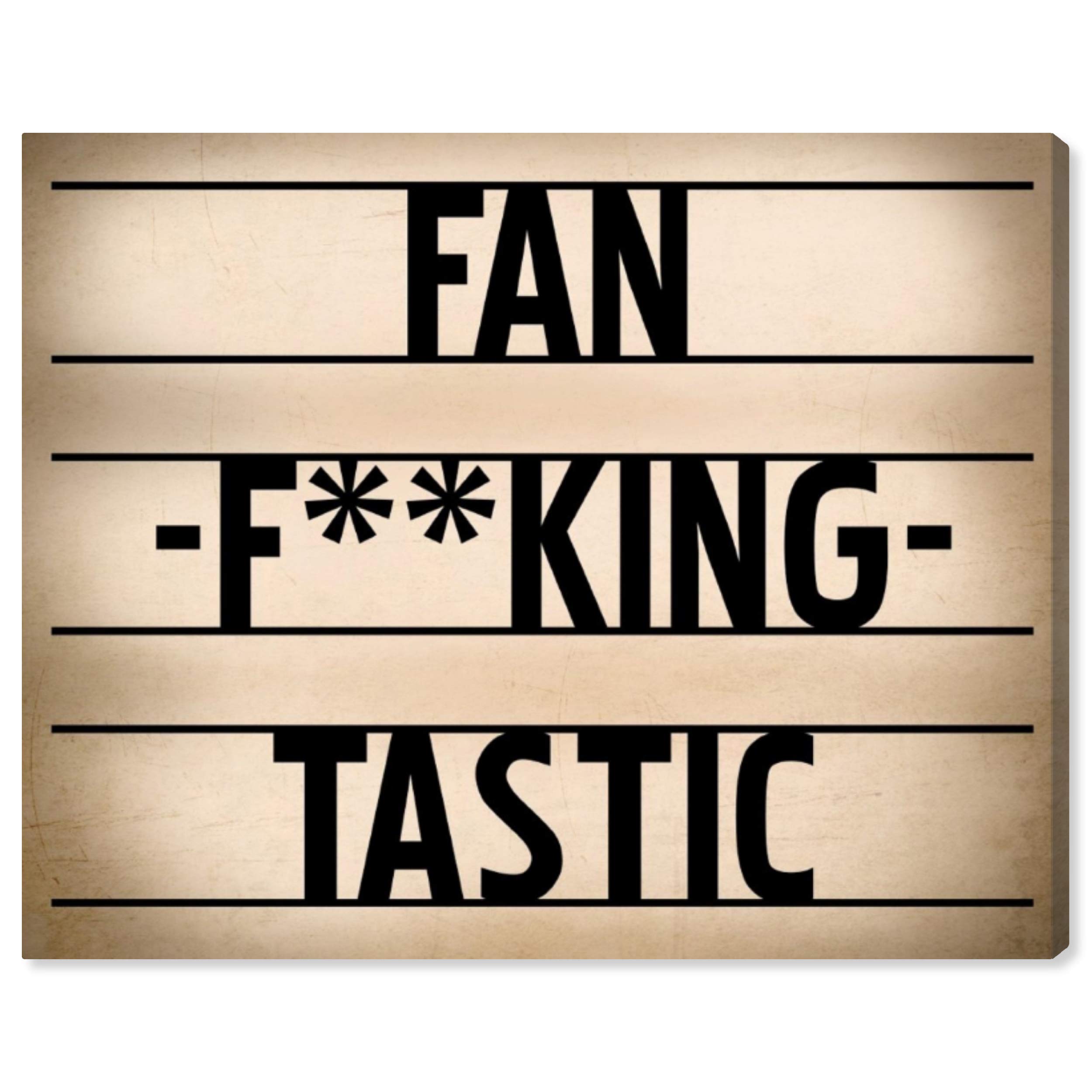 Fantastic Typography Wall Art Canvas Print - 24