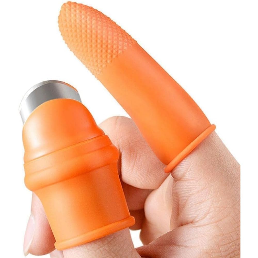 Fruit & Vegetable Picking Tool Set - 3 Pack Silicone Thumb Cutter & Finger Separator for Gardening, Harvesting, and Trimming - Perfect for Home Gardens, Potted Plants & Farm Use