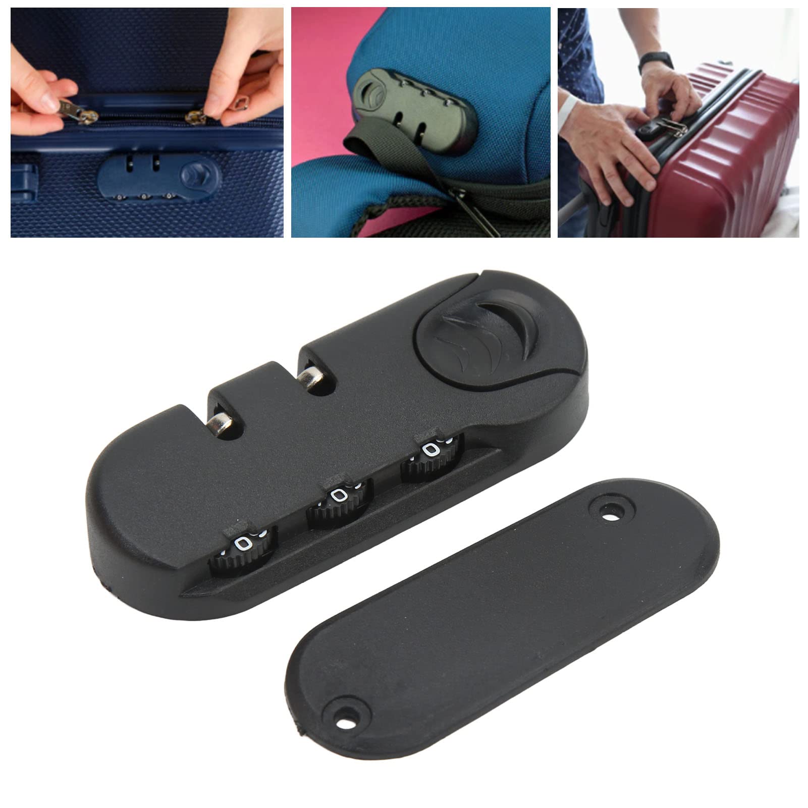 3-Digit High Security Frosted Luggage Password Lock - TSA Approved Combination Suitcase Lock for Travel, Tool Boxes & Storage Cases | Durable & Lightweight for Airports, Hotels & Business Trips