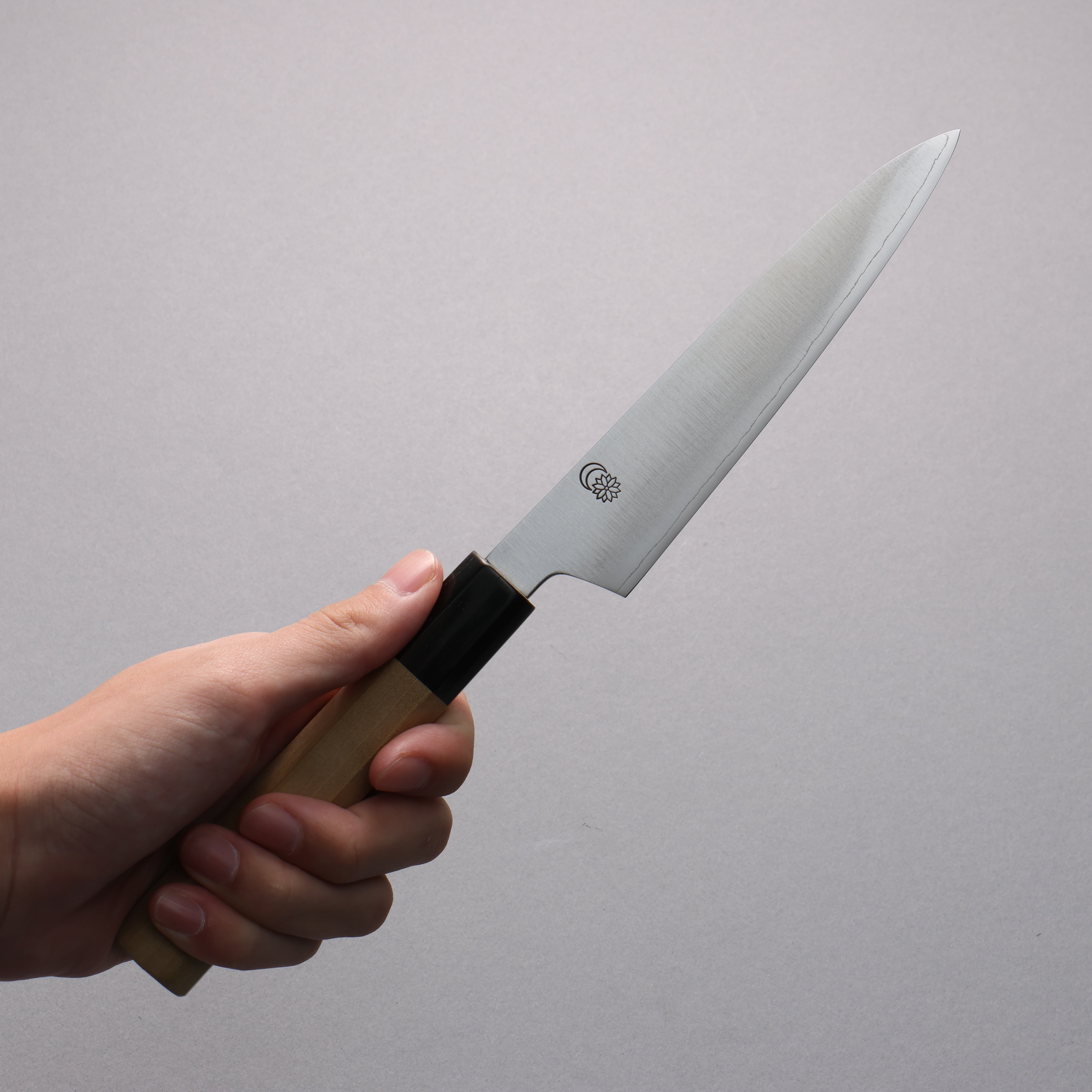 Premium Kikuzuki Silver Steel No.3 Bokashi Petty Utility Knife 150mm with Magnolia Handle - Japanese Kitchen Knife for Slicing, Peeling & Precision Cutting - Perfect for Chefs & Home Cooks