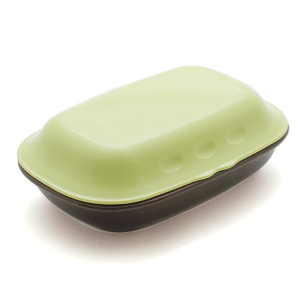 K+ DEP Microwave Grilled Fish Oven - Light Green MW-502 (Japan Import) | Perfect for Quick Fish Grilling at Home or Office