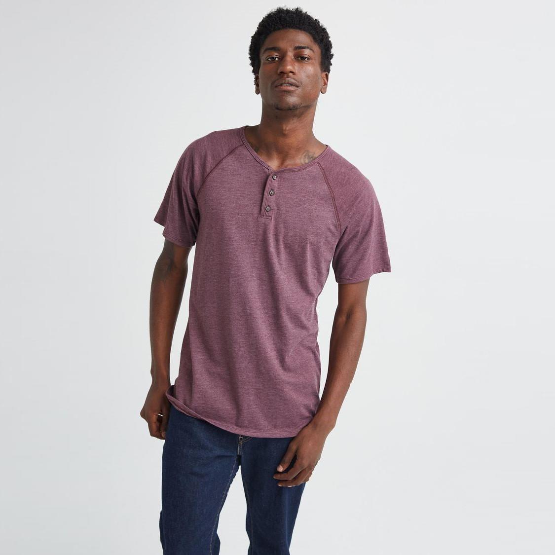 Men's Baseball Henley T-Shirt - Soft Cotton Short Sleeve Crew Neck Tee for Casual Wear & Sports | Perfect for Baseball Games, Gym Workouts & Everyday Outfits