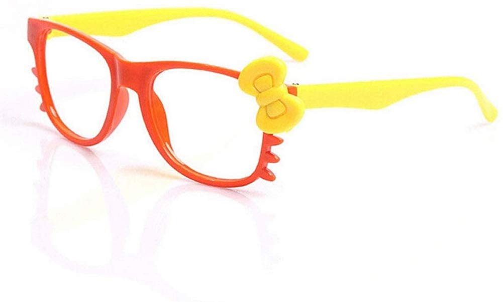 Fodattm 6-Pack Kids Cute Bowknot Glasses Frames - Lens-Free Nerdy Retro Style for Halloween, Costume Parties & Dress-Up Play