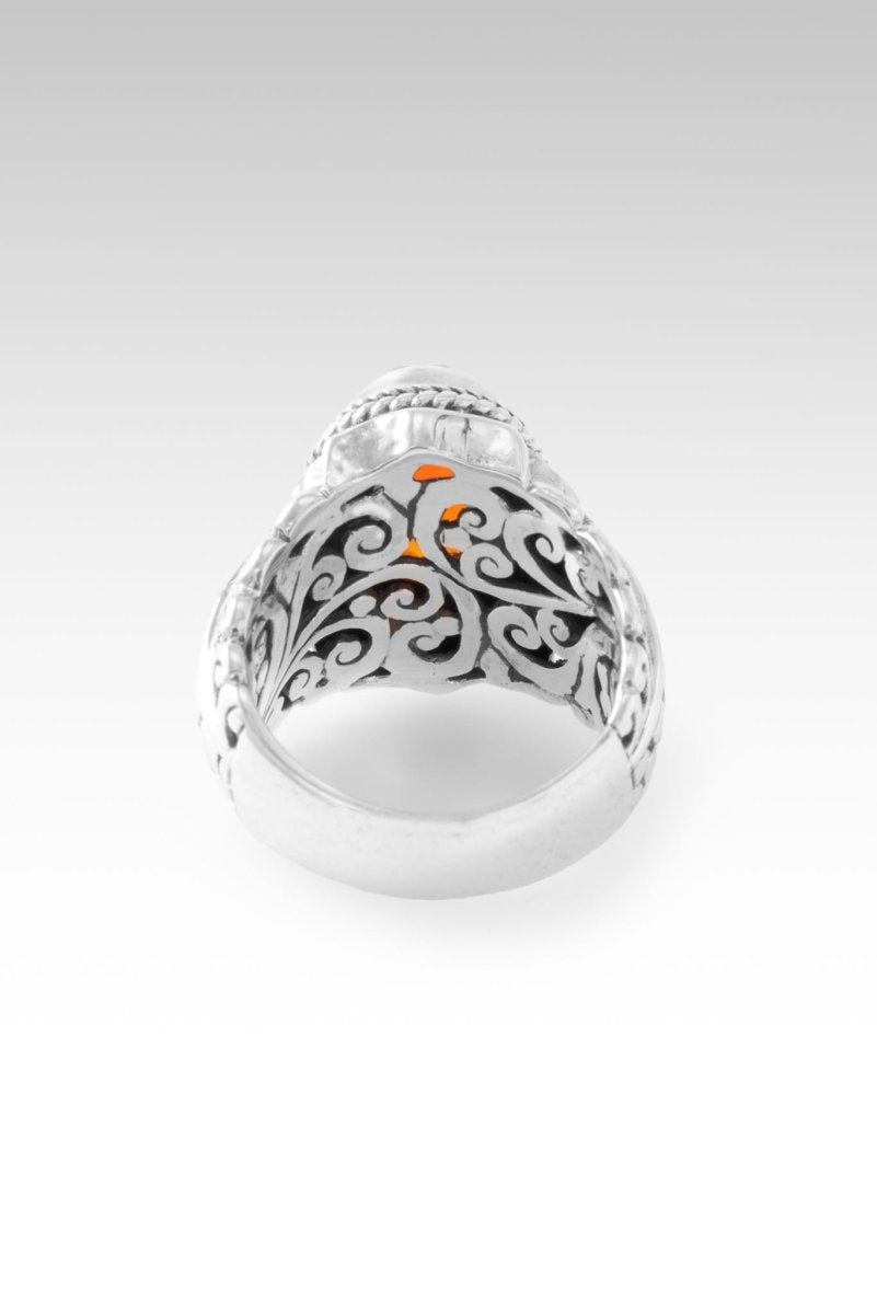 Strong Conviction Ring™ in Carnelian - Handmade Gemstone Jewelry for Women, Spiritual Healing & Protection | Perfect for Meditation, Yoga & Energy Work