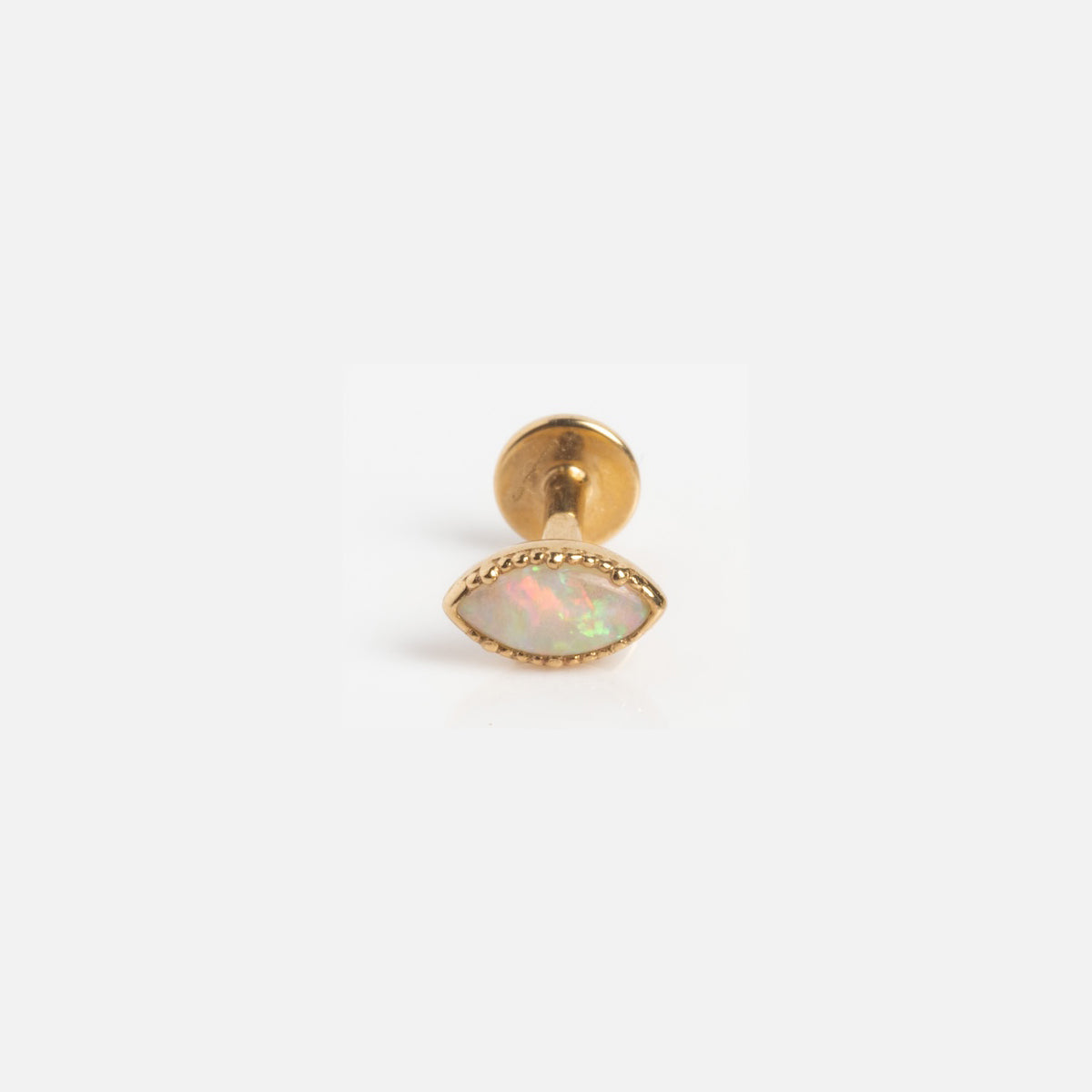 Solid Gold Flat Back Studs Earrings for Women - Hypoallergenic & Tarnish-Free - Perfect for Daily Wear, Parties & Gifts