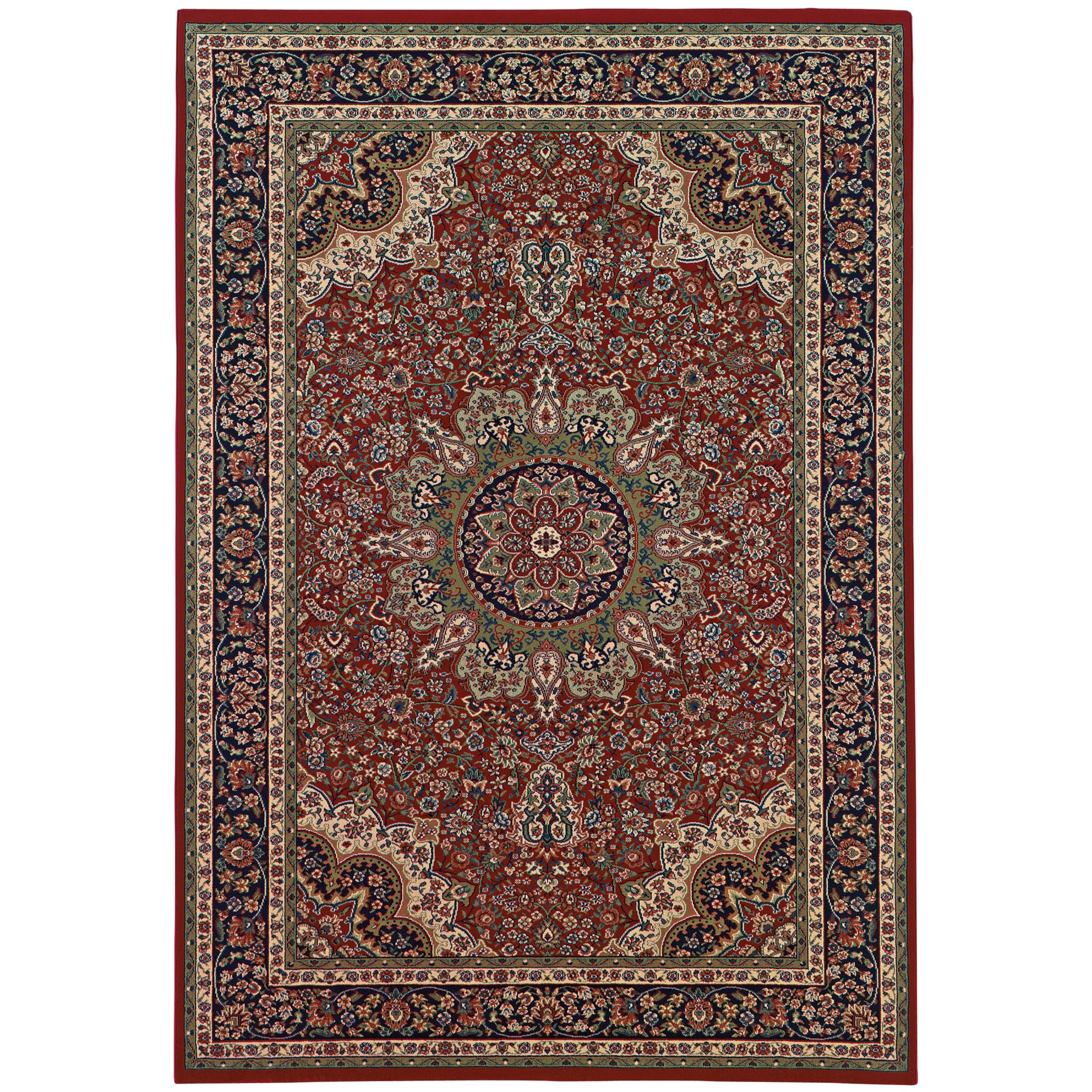 2X3 Traditional Casual Red Polypropylene Area Rugs for Living Room & Bedroom - Soft & Durable Floor Decor - Ariana 116R3 Collection